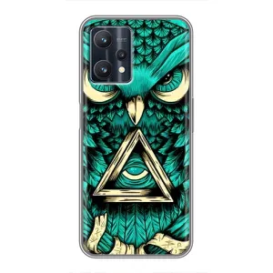 Чехол с птицами на Realme 9 Pro (VPrint) (Сова с глазом)