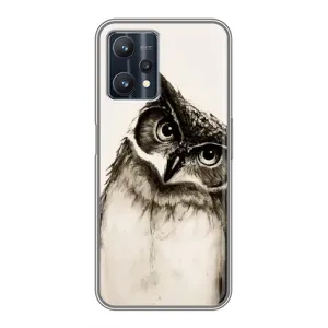Чехол с птицами на Realme 9 Pro (VPrint) (Сова)