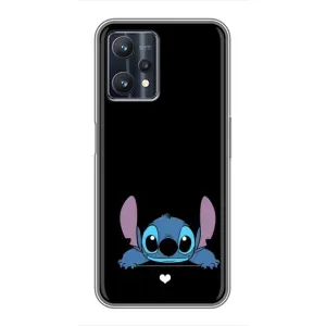 Чохол з принтом Стіч на Realme 9 Pro (Стіч на чорному)