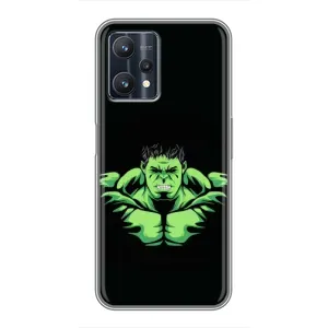 Чехлы с героями Марвел Realme 9 Pro (VPrint) (Зелёный Халк)