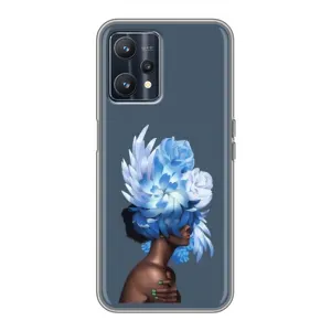 Чехлы (ART) Цветы на Realme 9 (VPrint) (Квіти на голові)