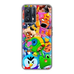 Чехлы Brawl Stars для Realme 9 (AlphaPrint) (Герои Бравл Старс)