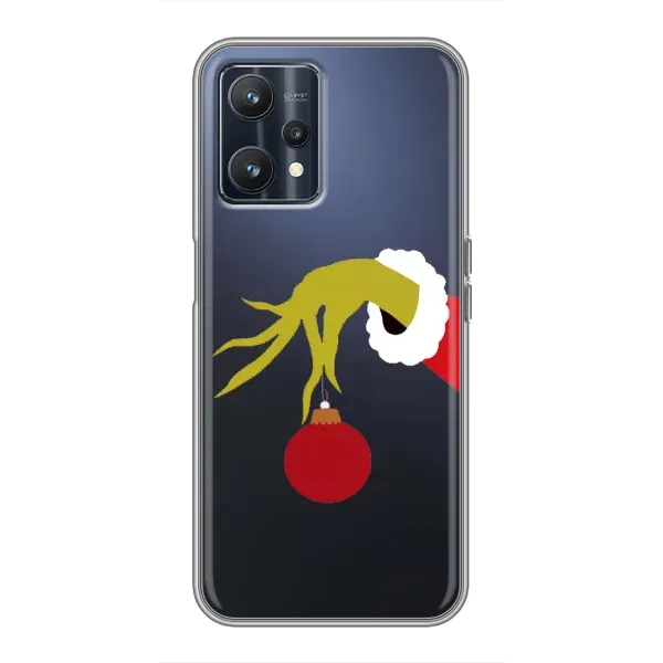 Чехол с принтом «Гринч с игрушкой» для Realme 9 Чехол с принтом «Гринч с игрушкой» для Realme 9