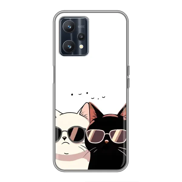 Чохол з принтом «Коти в окулярах» для Realme 9