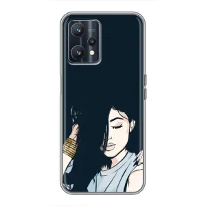 Чехол с печатью для Realme 9 - (Мода) (AlphaPrint) (Красивая девочка)