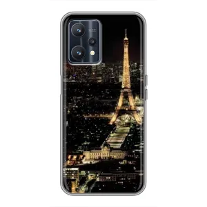 Чехол Эйфелева Башня для Realme 9 - (AlphaPrint) (Ночной Париж)