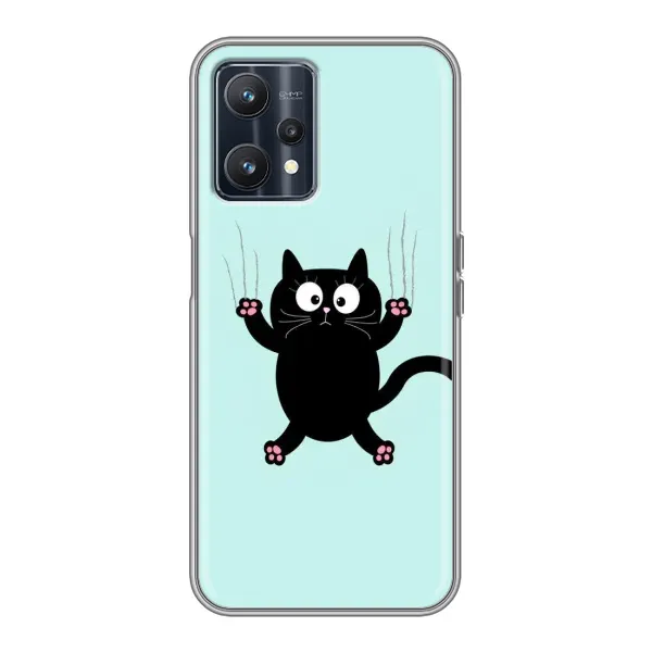 Чехол с принтом «Падающий кот» для Realme 9