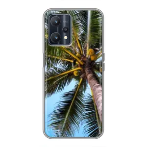 Силиконовый чехол с КАРТИНКАМИ лето для Realme 9 (AlphaPrint) (Пальма)