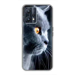 Чохли з Котиками для Realme 9 (VPrint) (Сірий Кіт)
