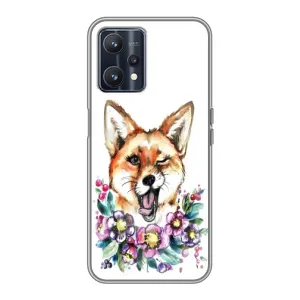 Чехлы с картинкой Лисички для Realme 9 (VPrint) (Веселая лисичка)