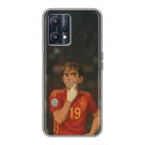 Чехол с футболистом Ламин Ямаль Realme 9 (Ямаль аниме)