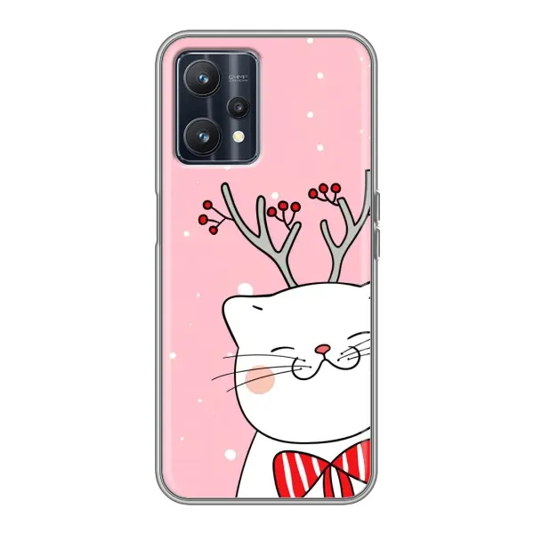 Чохол з принтом «Зимовий кіт» для Realme 9