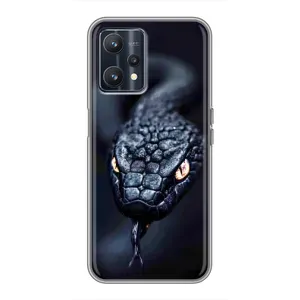Чохол з картинкою 'Хижаки' для Realme 9 (Чорна змія)
