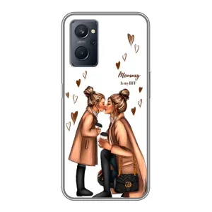 Чехол с печатью для Realme 9i - (Мама с ребенком) (AlphaPrint) (Дочка и мама)
