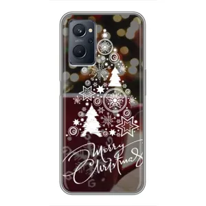 Рождественские Чехлы для Realme 9i (VPrint) (Елочка узорная)