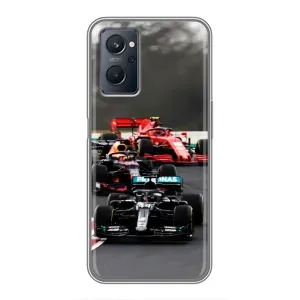 Чехол с принтом «Гонка Формула 1» для Realme 9i