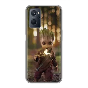 Чехол МАРВЕЛ для Реалми 9i (AlphaPrint) (I am Groot)