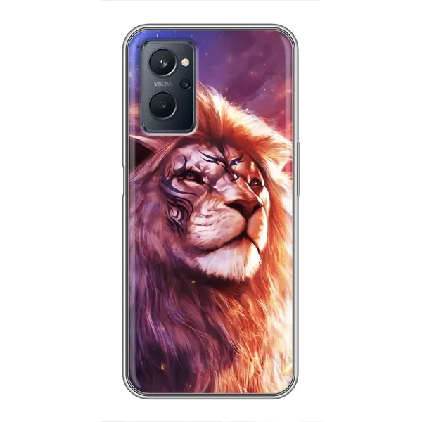 Чехол с принтом «Красочный Лев» для Realme 9i