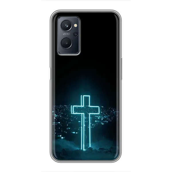 Чехол с принтом «Крест и город» для Realme 9i