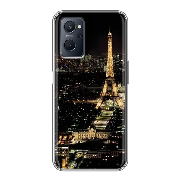 Чохол з принтом «Нічний Париж» для Realme 9i