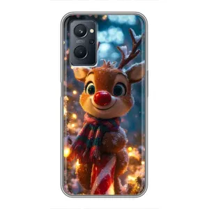 Чехол с принтом «Олень с шарфом» для Realme 9i