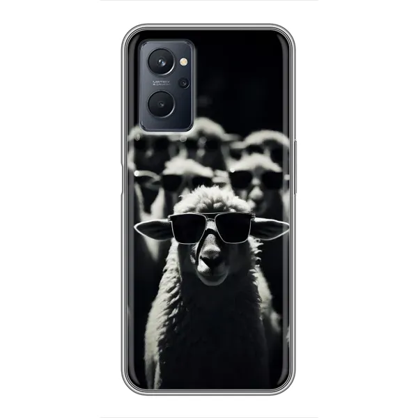 Чехол с принтом «Овечка в очках» для Realme 9i