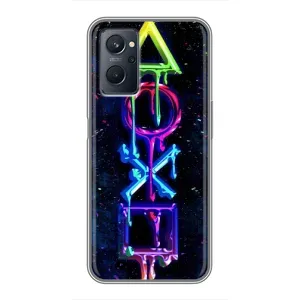 Чехлы с тематикой Киберспорт для Realme 9i (VPrint) (Pleystation лого)