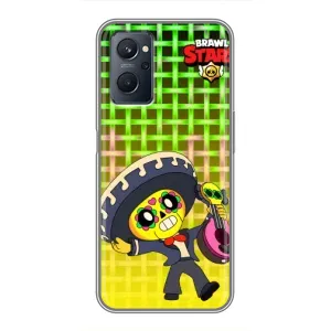 Чехлы Brawl Stars для Realme 9i (AlphaPrint) (Поко в самбреро)