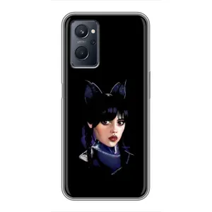 Чохли Венсдей на Realme 9i Уенсдей (AlphaPrint) (серйозна Венздей)