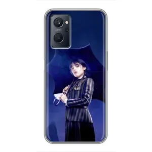 Чохли Венсдей на Realme 9i Уенсдей (AlphaPrint) (Венздей з парасолькою)