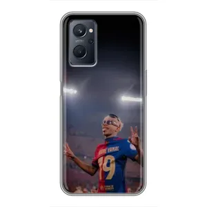 Чехол с футболистом Ламин Ямаль Realme 9i (Ямаль на стадионе)