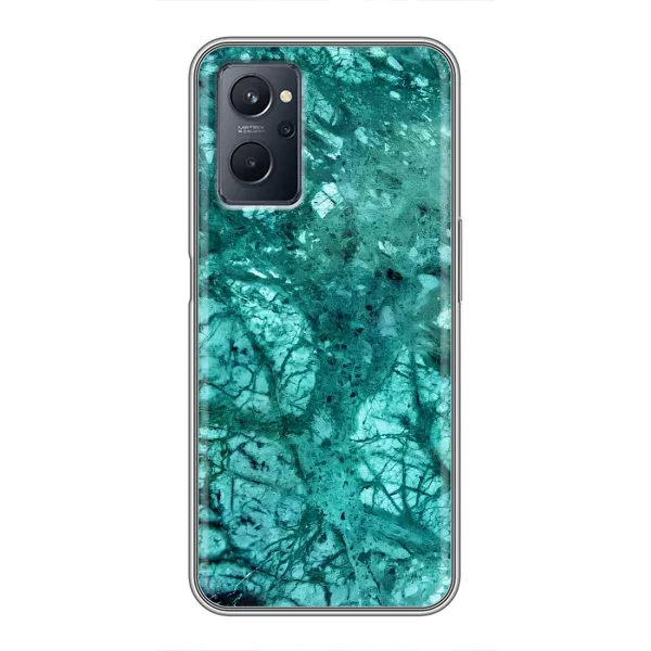 Чехол с принтом «Зеленый мрамор» для Realme 9i