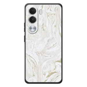 Мраморный чехол на Realme C100i (VPrint) (Белый мрамор)