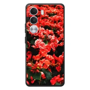 Чохли з квітами для Realme C100i (VPrint) (Квіти червоні)
