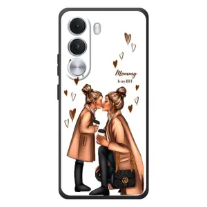 Чехол с печатью для Realme C100i - (Мама с ребенком) (AlphaPrint) (Дочка и мама)