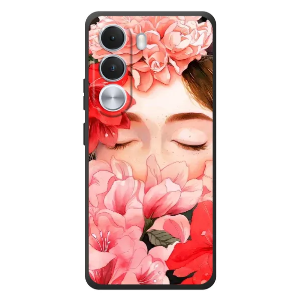 Чехол с принтом «Глаза в цветах» для Realme C100i