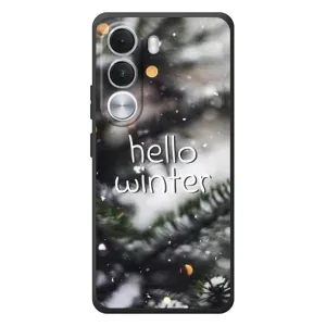 Новогодние, Праздничные Чехлы для Realme C100i - 2024 год (Hello winter)
