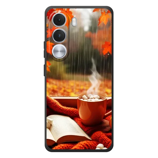 Чехол с принтом «Кофе и дождь» для Realme C100i