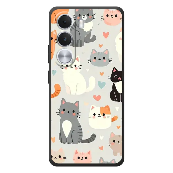 Чехол с принтом «Коллаж котов» для Realme C100i