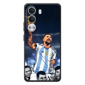Чехлы для Realme C100i (Leo чемпион) (AlphaPrint) (Месси с кубком)