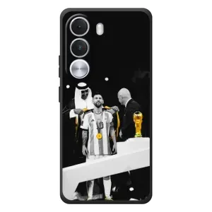 Чехлы для Realme C100i (Leo чемпион) (AlphaPrint) (Месси в накидке)