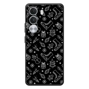 Новогодние, Праздничные Чехлы для Realme C100i - 2024 год (Новогодний фон)