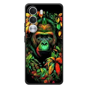 Чехол с Обезьянами Realme C100i - (AlphaPrint) (Обезьяна в тропиках)