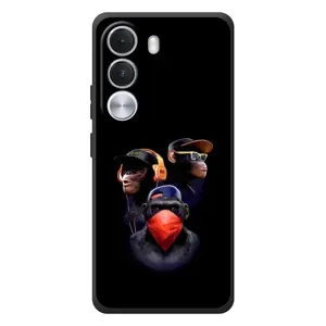 Чехол с Обезьянами Realme C100i - (AlphaPrint) (Три обезьяны)