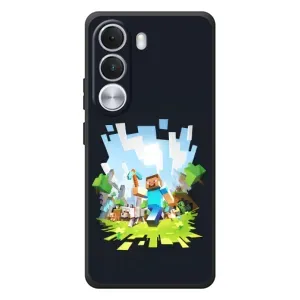 Чохол Майнкрафт на Realme C100i (AlphaPrint) Minecraft (персонажі Minecraft)