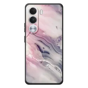 Мраморный чехол на Realme C100i (VPrint) (Пурпурный Мрамор)