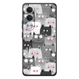 Чехлы с Котиками для Realme C100i (VPrint) (Рисованные котики)