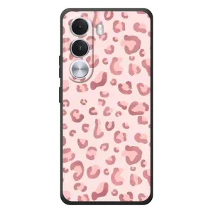 Чохол з розовим принтом для Realme C100i (Рожевий леопард)