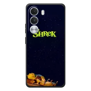 Чехол с мультфильмом Шрек на Realme C100i (Отдыхающий Шрек)