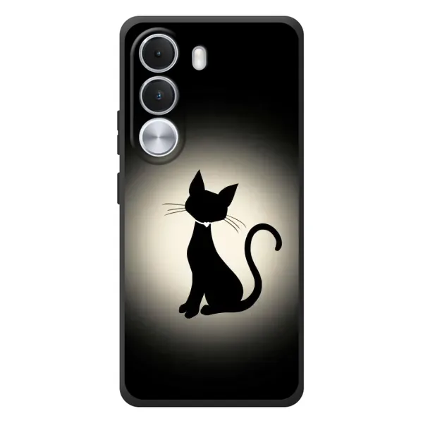 Чохол з принтом «Силует котика» для Realme C100i